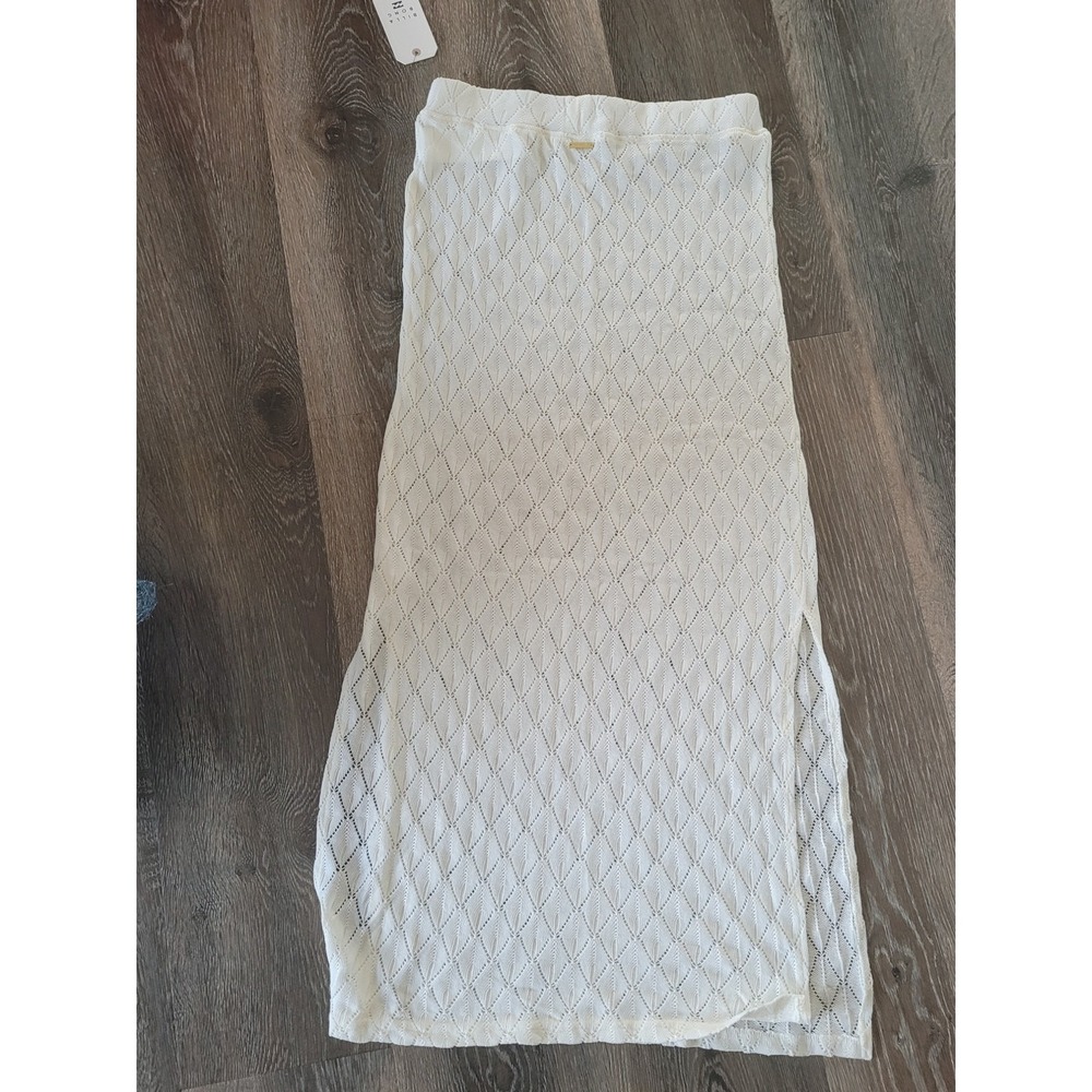 Billabong Sun Dazed Cream Skirt Swim Cover Up Women's Size Medium #6 - Picture 4 of 6